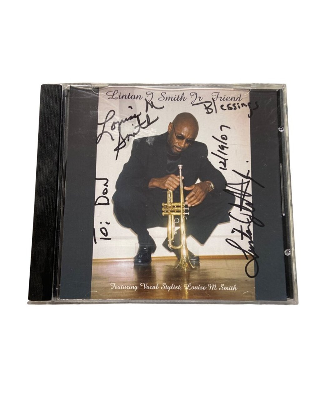 Linton J. Smith Jr. Friend Gospel Jazz CD Signed 2007 Louise M Smith Rare